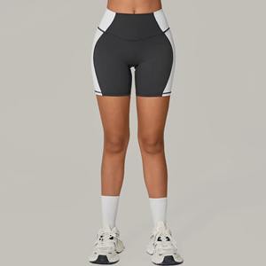 Shorts de Yoga Personalizados al por Mayor para Mujer, de Alta Elasticidad, Sin Costuras, Color Sólido, Ropa Deportiva, Shorts Deportivos para Gimnasio y Fitness - Product Image 1