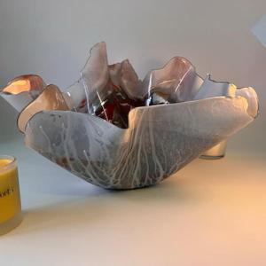 Bol de service en résine jetable écologique artisanal de luxe, vaisselle décorative pour riz, salade, fruits, décoration de table - Product Image 5