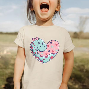 Camisetas de algodón con cuello redondo informales para niñas, fábrica OEM de Bangladesh, serigrafía personalizada, ajuste Regular, manga corta, hilo peinado alto - Product Image 6