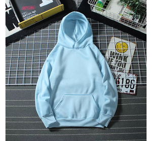 Sudadera con Capucha Personalizada para Hombre, 100% Algodón, Invierno, Impresión Digital, Color Sólido, Casual, con Bolsillos Tipo Canguro, Estilo Urbano, Talla Grande - Product Image 5