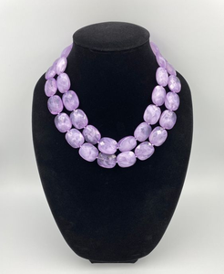 Collar con cuentas de resina de estilo bohemio exagerado a la moda para mujer, joyería de moda hecha a mano audaz para trajes modernos - Product Image 1