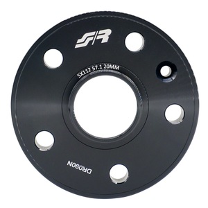 2 entretoises de roue noires 20 mm 5x112 57.1 avec boulons à billes - Product Image 2
