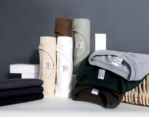 Gran oferta, camisetas 100% de algodón para hombre, Camiseta de punto grueso en blanco personalizada con estampado liso desteñido de 300gsm para hombre - Product Image 2