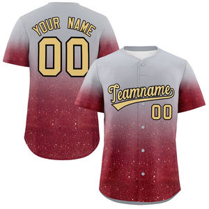 Camiseta de béisbol Unisex de talla grande personalizada, ropa deportiva transpirable que absorbe la humedad, costura personalizada, sublimación, 100% poliéster - Product Image 1