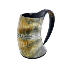 Authentique Viking Horn Mugs Handcrafted Medieval Drinkware par Crescent Crafts - Product Image 3