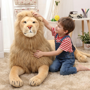 Aika <span class=keywords><strong>León</strong></span> <span class=keywords><strong>Rey</strong></span> Realista de Peluche, Animal de Peluche Premium con Peso, Ideal para Regalo o Decoración de Zoológico - Product Image 3