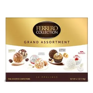 Collection Ferrero Rocher : Chocolats fins au lait et aux noisettes, assortiment de bonbons et chocolats à la noix de coco, 48 pièces - Product Image 2