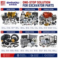 SHIYOU 600-421-6360 6004216360 Thermostat de liquide de refroidissement du moteur pour PC200-6 PC210LC-6L PC220LC-6L PC250LC-6L 6D95 Pièces de rechange pour excavatrice