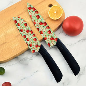 En Existencia, Juego de 2 Cuchillos de Chef de Cerámica Superafilados, Mango de Plástico, Aptos para Lavavajillas, para Restaurantes, Precio de Fábrica - Product Image 1