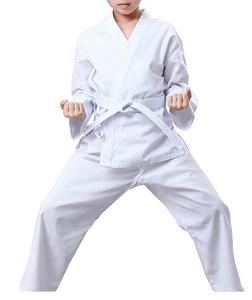 ชุดฝึกต่อสู้เด็กชุดคาราเต้สีขาวชุดเทควันโดระบายอากาศได้ดีสำหรับเด็กกีฬากลางแจ้งให้ความอบอุ่นระบายอากาศได้ดี - Product Image 4