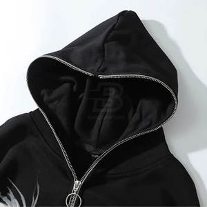 Servicio OEM disponible Mejor diseño Personalizado Cara completa Cremallera Sudaderas con capucha Patrón sólido ligero con capucha en varios colores de invierno - Product Image 4