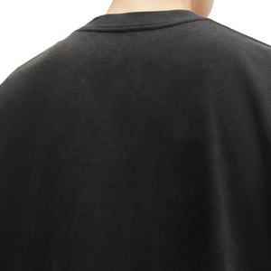 230g 100% Cotton Free Sizes <b>Black</b> <b>Plain</b> Tshirts Custom Puff Printing Dropped Shoulder Oversize <b>T</b>-<b>shirt</b> Men - Product Image 4