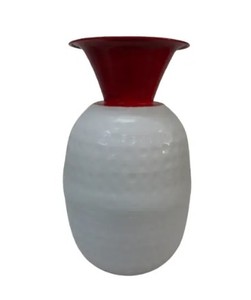 Vase à fleurs nickelé pour jardin maison balcon et chambre table d'appoint Vases et pots à fleurs en métal décoratifs - Product Image 4