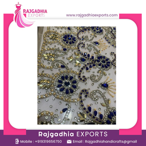 Dentelle Tissu de luxe Accessoires pour robe de mariée Broderie multicolore Dentelle disponible au prix de gros - Product Image 2