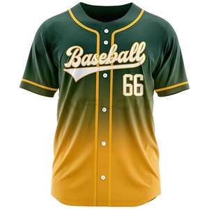 Camiseta de béisbol de diseño original con estampado digital de malla de poliéster con cuello en V camiseta cosida con logotipo personalizado nombre hombres camiseta de béisbol - Product Image 1