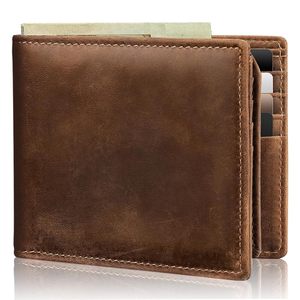 Portefeuille court léger en cuir PU véritable à la mode pour hommes avec fermeture à pli Offre Spéciale - Product Image 1