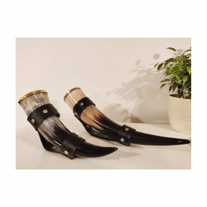 100% <b>Natural</b> High Quality Viking Drinking Horn Premium Grade Medieval Craft <b>Bes</b> Marco Enterprises Customized Design Durable for - Product Image 1