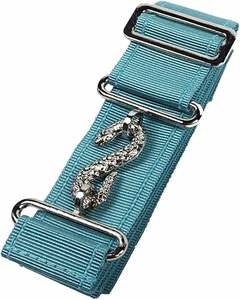 New Arrival Masonic Belt Extender Green Leather Made <b>Embroidery</b> Leather <b>Material</b> and Senior Warden Rank - Product Image 3