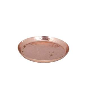 Plateaux de service ronds en cuivre modernes pour hôtel et restaurant, utilisés sur la table, vente chaude et de haute qualité en vente chaude - Product Image 1