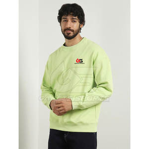 Sudadera de gran tamaño para hombre, ropa de calle, jersey de cuello redondo holgado con estilo minimalista para Otoño e Invierno - Product Image 3