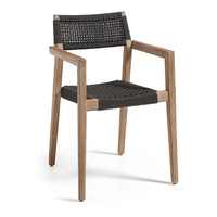 Chaise de jardin extérieure en bois massif moderne de haute qualité avec un design luxueux