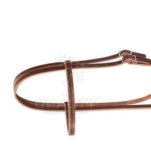 สายบังเหียนทำจากหนังที่หรูหราพร้อมหัวเข็มขัดนิรภัยสำหรับม้าบังเหียนสำหรับการขี่และการฝึก - Product Image 3