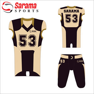 Uniforme de football américain respirant à manches courtes, imprimé lettres, prêt pour l'hiver, dernier design, vente en gros - Product Image 3