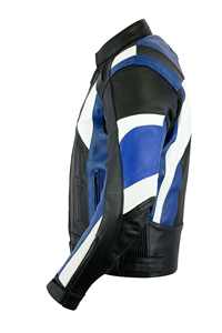 Blouson de moto unisexe en cuir véritable coupe-vent pour la course, vente en gros, blouson de moto robuste pour motards, personnalisation OEM - Product Image 3