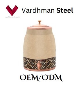 Factory Outlet Sale Cheap Price Traditional Copper <b>Water</b> <b>Jug</b> 8L, Handcrafted Elegance for Everyday Use, 8L Ayurvedic Copper <b>Jug</b> - Product Image 4