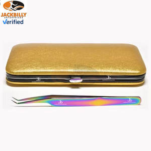 JACKBILLY Premium Quality <b>Eyelash</b> Extension <b>Tweezers</b> Professional Lash Tools Custom Private Label <b>Eyelash</b> <b>Tweezers</b> Customized - Product Image 6