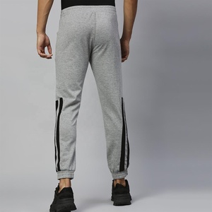 Men's High Quality Gray Striped Joggers Winter Wear Outdoor Athletic Fitness Joggers Casual Streetwear Trousers for Unisex - Product Image 4