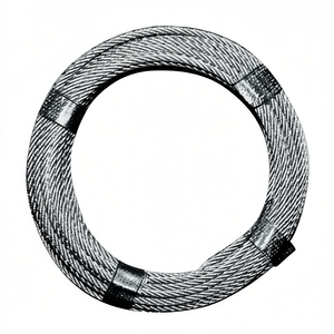 Câbles de tirage en acier galvanisé, câble métallique 3,0-4,0 mm, longueur 10 m, 6 x 7 + 1 FE, revêtement plastique, résistance minimale à la rupture 5,28 KN - Product Image 2