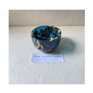 Bol en bois et en résine époxy de haute vente pour collations et salade bol de service en résine de bois pour le restaurant pour la décoration de table bol en résine - Product Image 4