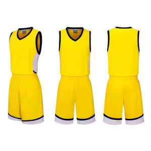 Conjuntos de uniformes de baloncesto para hombre profesionales personalizados al por mayor, camisas de verano cómodas transpirables y secas, pantalones cortos con apliques impresos - Product Image 4