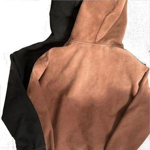 Ensemble sweat à capuche et pantalon de jogging évasé en coton tricoté de haute qualité pour homme, effet délavé à l'acide, style vintage, avec impression DTG - Product Image 6