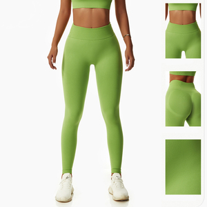 Conjunto de sujetador y mallas de gimnasio con logotipo personalizado para mujer, equipo de Yoga de talla grande con MOQ de 2 piezas para yoga y ejercicio - Product Image 2