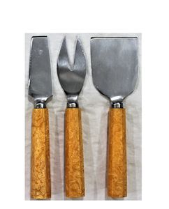 Cortador de queso de diseño de aspecto moderno único con mango de mármol blanco Juego de queso de acero inoxidable - Product Image 1