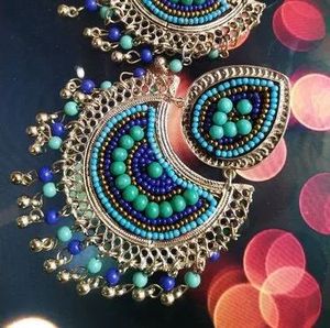 Pendientes bordados a mano con cuentas, pendientes personalizados con múltiples cuentas, joyería festiva para mujer al mejor precio, pendientes con cuentas. - Product Image 6