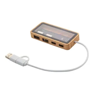 Hub USB SeeHub de Bambú, Gadgets Promocionales Ecológicos - Product Image 5
