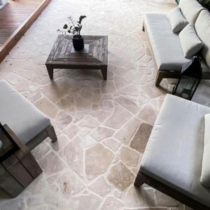 Samistone hiện đại travertine đường lái xe lát gạch đá cho vườn ngoại thất & Nội Thất Tường Ốp - Product Image 1