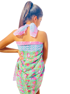 À la mode Designer Style Sarong Beachwear Vacances Plage Coverup longue robe d'été fluide Vacances Plage Coverup au meilleur prix - Product Image 2