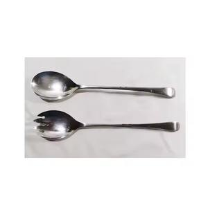 ชุดช้อนสลัดสแตนเลสขัดเงา ออกแบบมาสำหรับงานปาร์ตี้ เป็นมิตรกับสิ่งแวดล้อม ใช้งานง่ายสำหรับเสิร์ฟสลัดและอาหารประเภทพาสต้า - Product Image 3