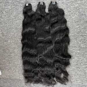 2024 Venta caliente al por mayor de ondas naturales, cabello de colores negros cabello humano virgen vietnamita, cabello crudo vietnamita - Product Image 1