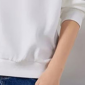 Vêtements de fitness pour femmes Pull de gym en polaire à col ras du cou Pull en coton Sweatshirts surdimensionnés pour femmes - Product Image 5