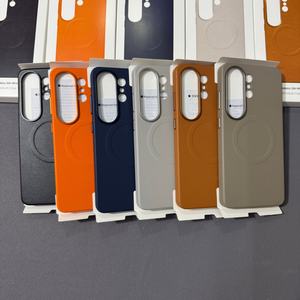 Funda Oficial de Piel de Oveja de Lujo para <span class=keywords><strong>Samsung</strong></span> <span class=keywords><strong>Galaxy</strong></span> S26 S25 S24 S23 S22 S2 <span class=keywords><strong>Plus</strong></span> Ultra, Compatible con Carga Inalámbrica Magnética - Product Image 2