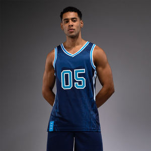 Maillot de basket-ball personnalisé en gros de haute qualité à séchage rapide respirant débardeur vêtements de basket-ball impression numérique 100% polyester tout - Product Image 1