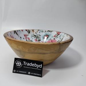 Elegante vajilla de madera de acacia hecha a mano y ensaladera con opción de logotipo personalizado Ideal para compradores al por mayor - Product Image 4