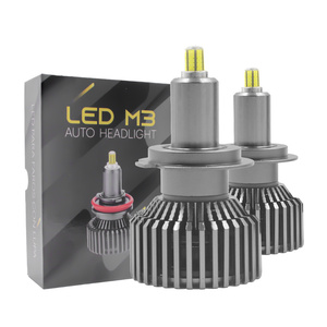 Phares de voiture LED M3 R5 à 360 degrés avec lentille de projecteur H1 H7 H11 9005 9006 9012 80W 12000LM CSP - Product Image 1
