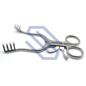 Weitlaner-Retractor Quirúrgico de acero inoxidable, instrumentos de veterinaria Blunt 3x4, 6,5 pulgadas, CE - Product Image 4