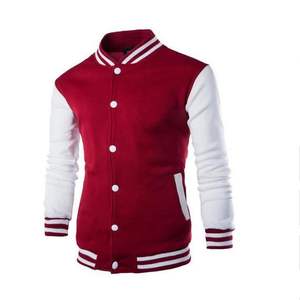 Chaqueta de béisbol de algodón de alta calidad, abrigo con hombros caídos, uniforme de béisbol, chaquetas universitarias de calle, bordado con estampado de logotipo personalizado - Product Image 6